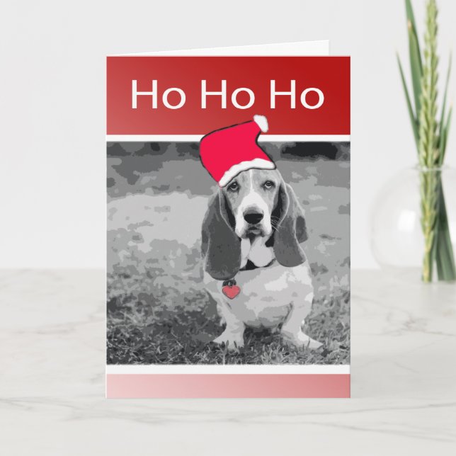 Felices Navidad de Basset Hound (Anverso)