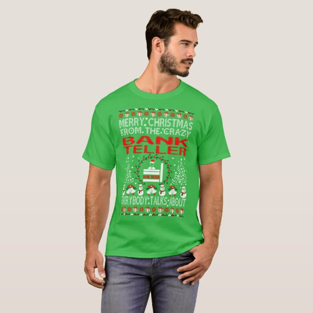 Felices Navidad de camisetas feas del suéter de la (Anverso completo)