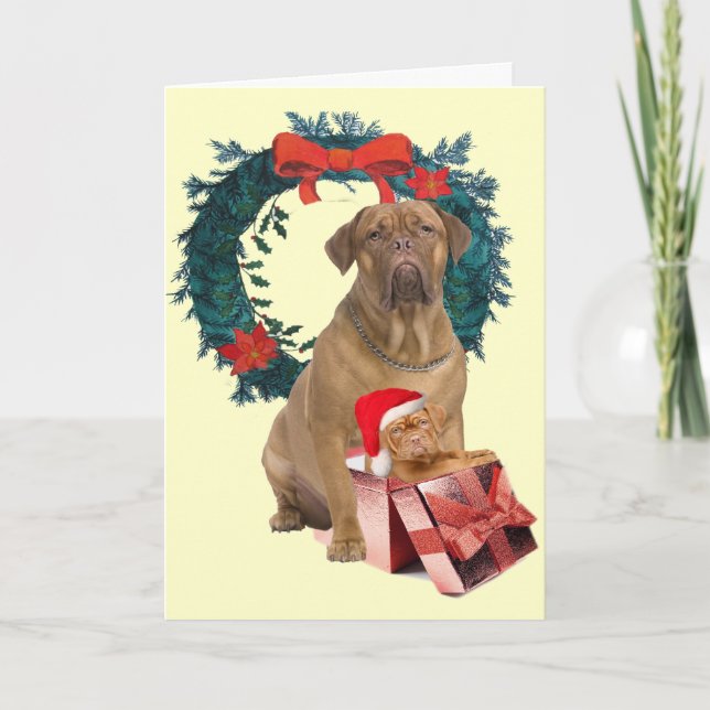 Felices Navidad de Dogue De Bordeaux (Anverso)