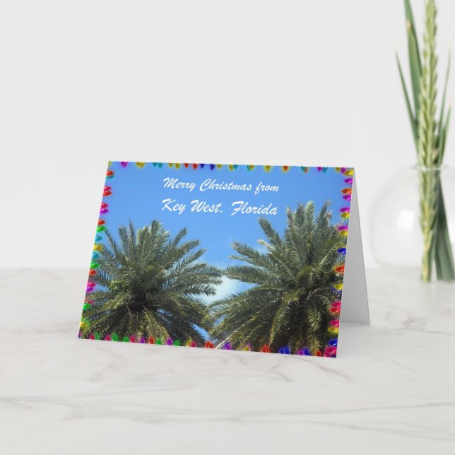 Felices Navidad de Key West, la Florida (Anverso)