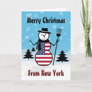Felices Navidad de la bandera de los E.E.U.U. del