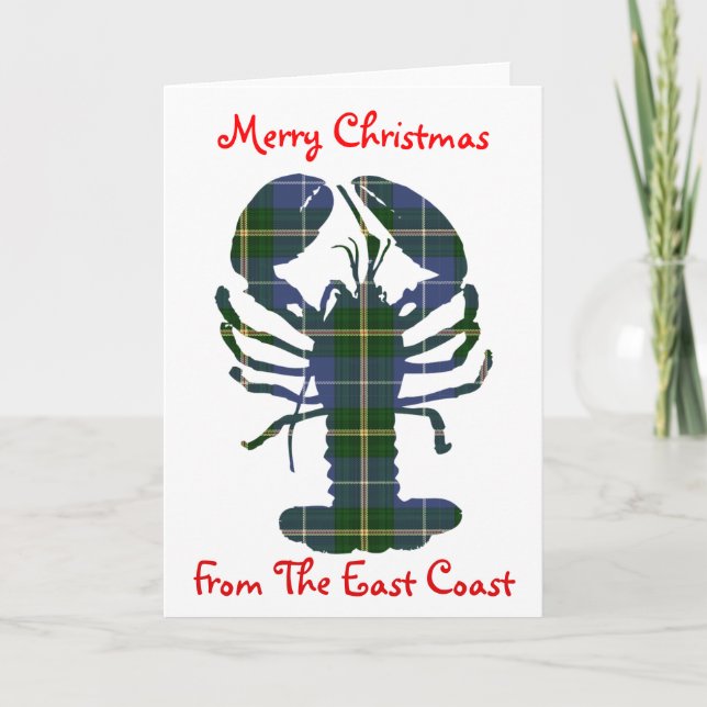 Felices Navidad de la langosta de la costa este (Anverso)