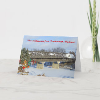 Felices Navidad de la tarjeta de Frankenmuth