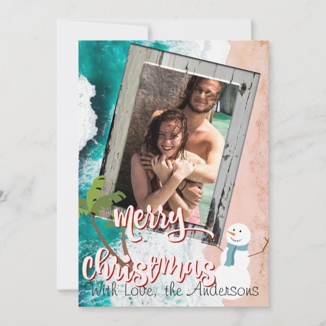 Felices Navidad de la tarjeta de Navidad de la (Anverso)