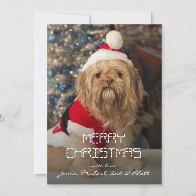 Felices Navidad de las patas de Santa (Anverso)