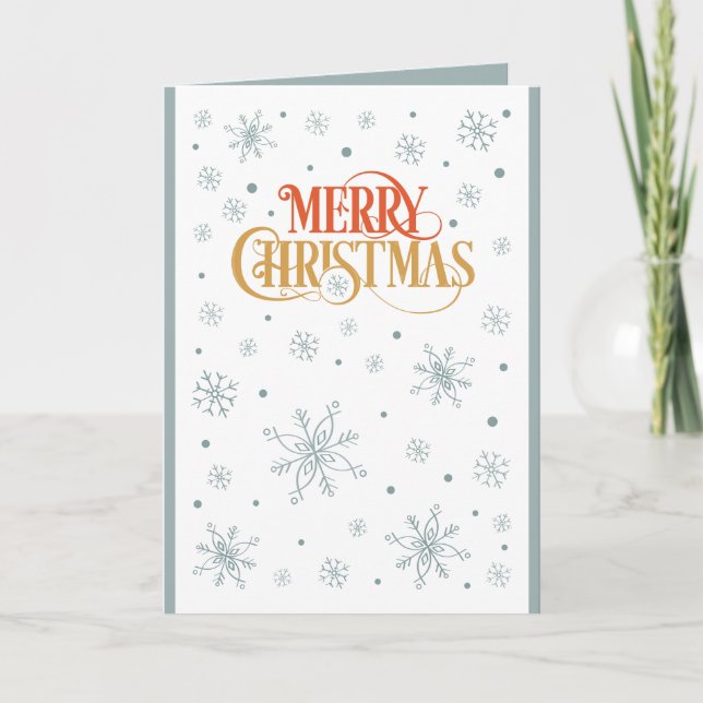 Felices Navidad de los copos de nieve (Anverso)