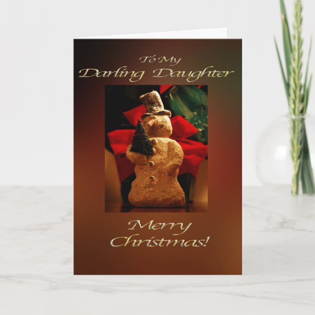 Felices Navidad del muñeco de nieve - mi hija (Anverso)