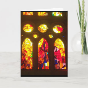 Felices Navidad del vitral
