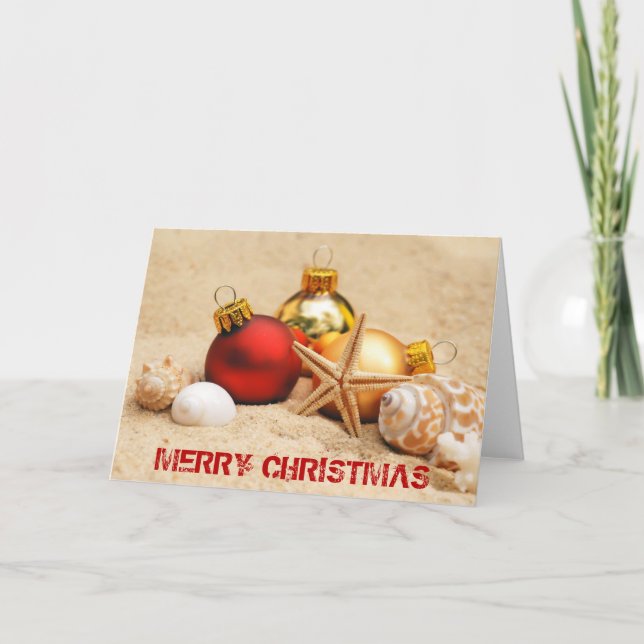 Felices Navidad en la playa (Anverso)