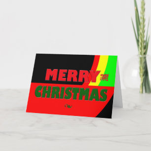 Felices Navidad en los colores de Rasta