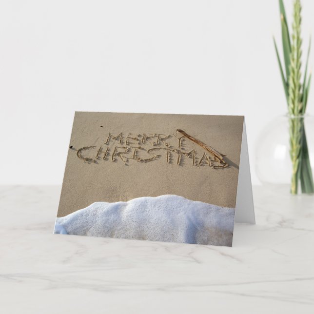 Felices Navidad escritas en la playa (Anverso)