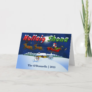 Felices Navidad gaélicas irlandesas de encargo