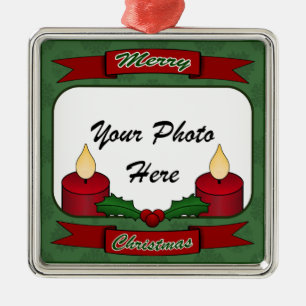 ¡Felices Navidad! Ornamento de encargo de la foto