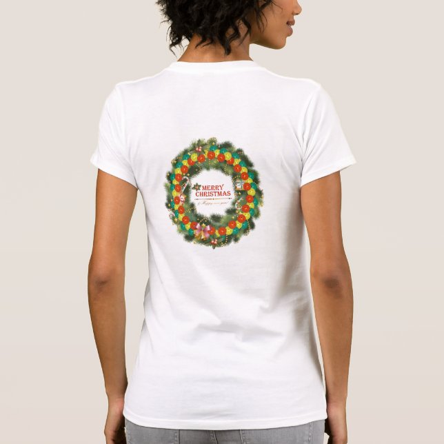 Felices Navidad Pickleball 1 camiseta (Reverso)