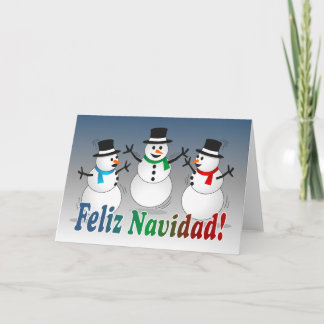 Felices Navidad que bailan a los muñecos de nieve