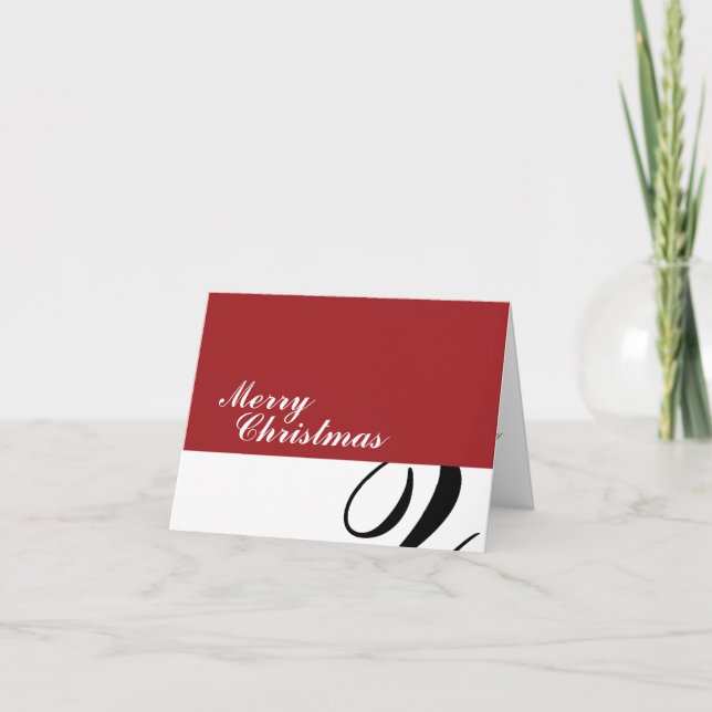 Felices Navidad - rojas/Squiggle negro (Anverso)