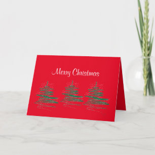 Felices Navidad - rojo contemporáneo
