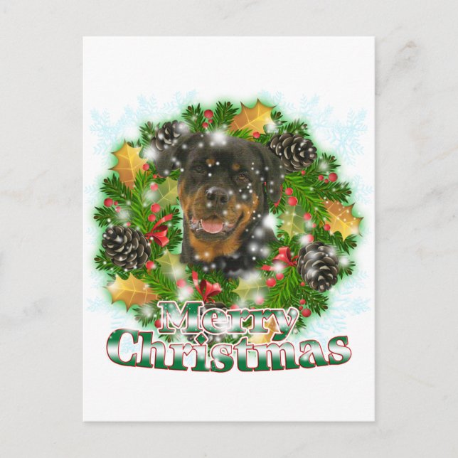 Felices Navidad Rottweiler (Anverso)