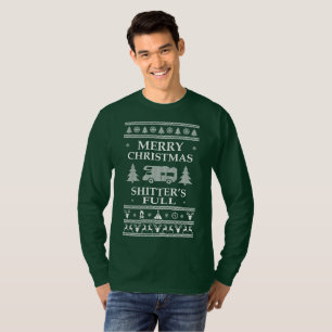 Felices Navidad Shitters rv lleno del suéter feo