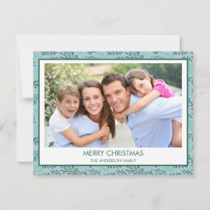 Felices Navidad simples del modelo azul verde