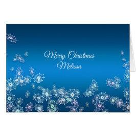 Felices Navidad. Tarjeta de felicitación. Nombre