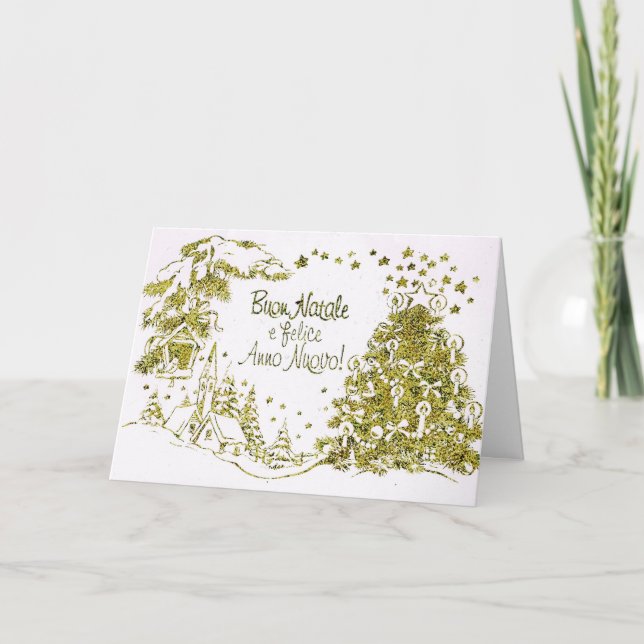 Felices Navidad, tarjeta de Navidad española (Anverso)