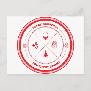 Felices Navidad usted animal asqueroso