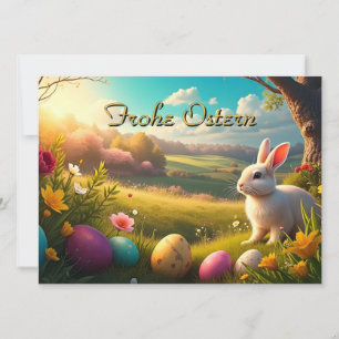 Felices Pascuas en un paisaje primaveral