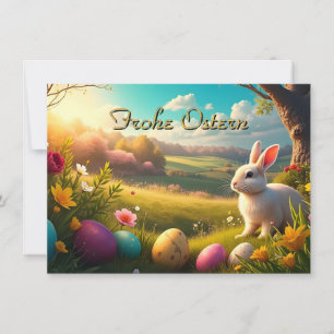 Felices Pascuas en un paisaje primaveral