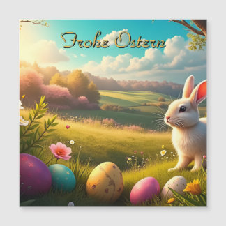 Felices Pascuas en un paisaje primaveral
