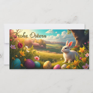 Felices Pascuas en un paisaje primaveral