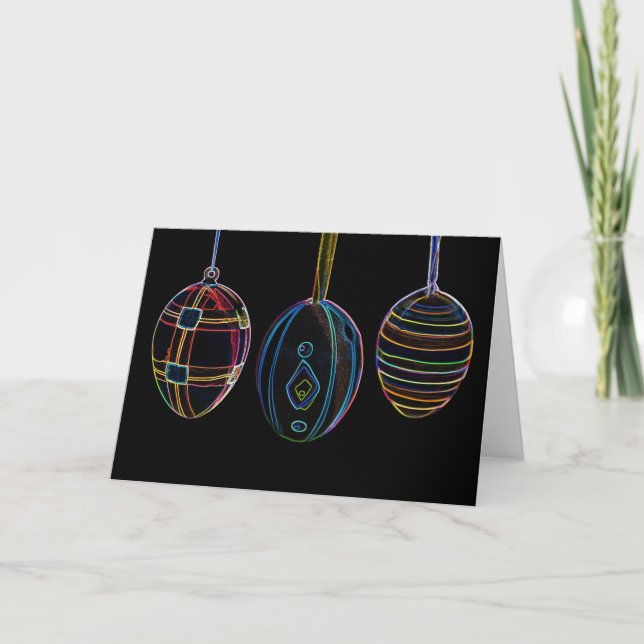 ¡Felices Pascuas para tus seres queridos! Tarjeta (Anverso)