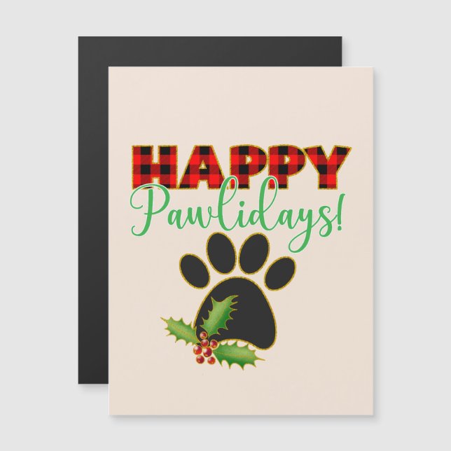 Felices Pawlidays | Regalo de Navidades para el am (Anverso/Reverso)
