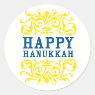 Felices Pegatinas de feriado de Hanukkah