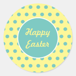 Felices Pegatinas de la Ronda de Pascua (Pastel Am