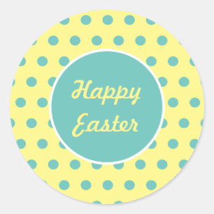 Felices Pegatinas de la Ronda de Pascua (Pastel Am