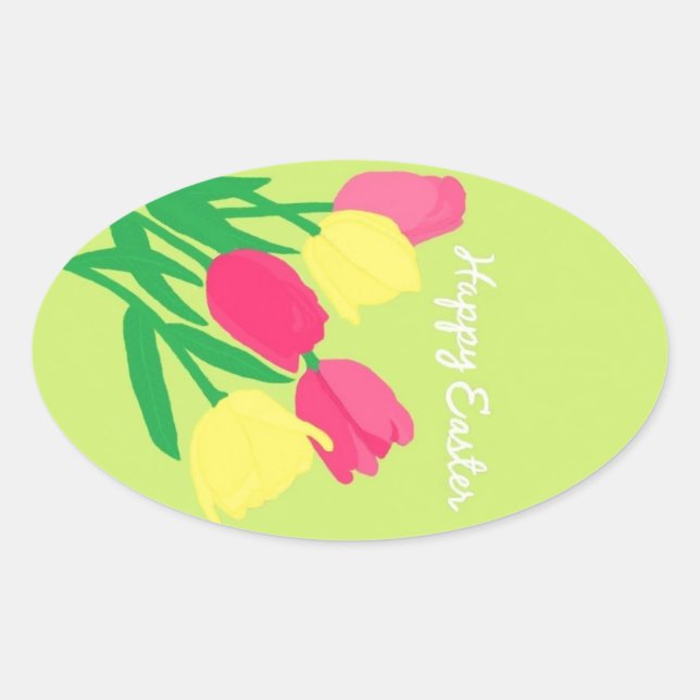 Felices Pegatinas de Pascua por KellyMDesigns (Anverso)