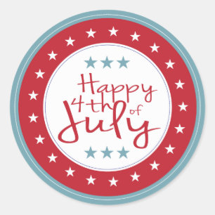 Felices Pegatinas del 4 de julio de las Estrellas