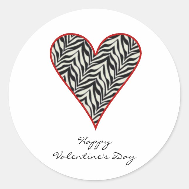 Felices Pegatinas del Día de San Valentín (Anverso)