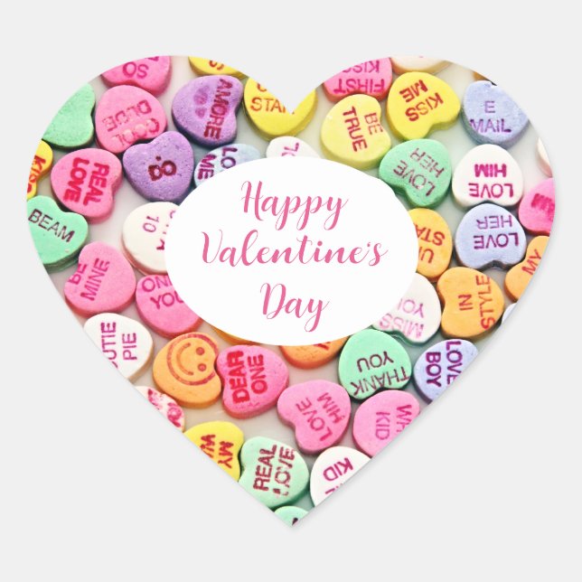 Felices Pegatinas del Día de San Valentín (Anverso)