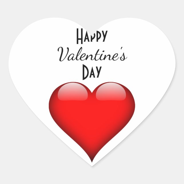 Felices Pegatinas del Día de San Valentín (Anverso)