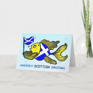 FELICES pescados ESCOCESES del NAVIDAD que