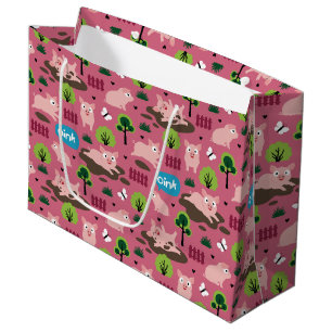 Felices Piglets En La Bolsa De Regalo Grande Del B