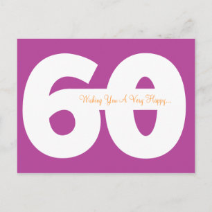 Felices postales de 60 años - Magenta