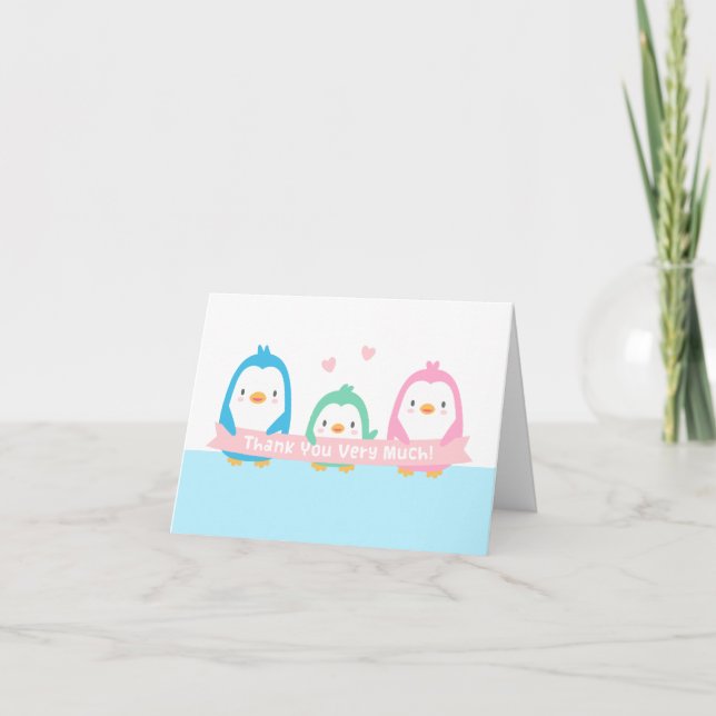 Felices tarjetas de Baby Shower de la familia Peng (Anverso)