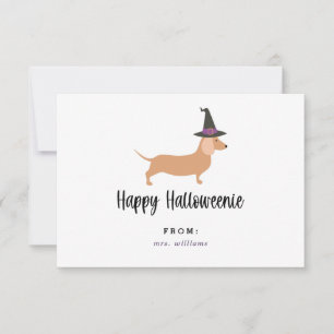 Felices tarjetas de clase de Halloween