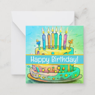 ¡Felices tarjetas de cumpleaños, lindo, inventado!