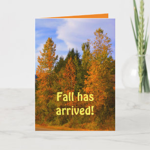 Felices tarjetas de felicitación de otoño, Bonito