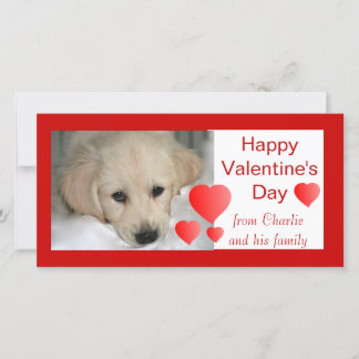 Felices tarjetas de fotos de perros de San Valentí
