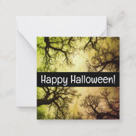¡Felices tarjetas de halloween, lindas, inventadas
